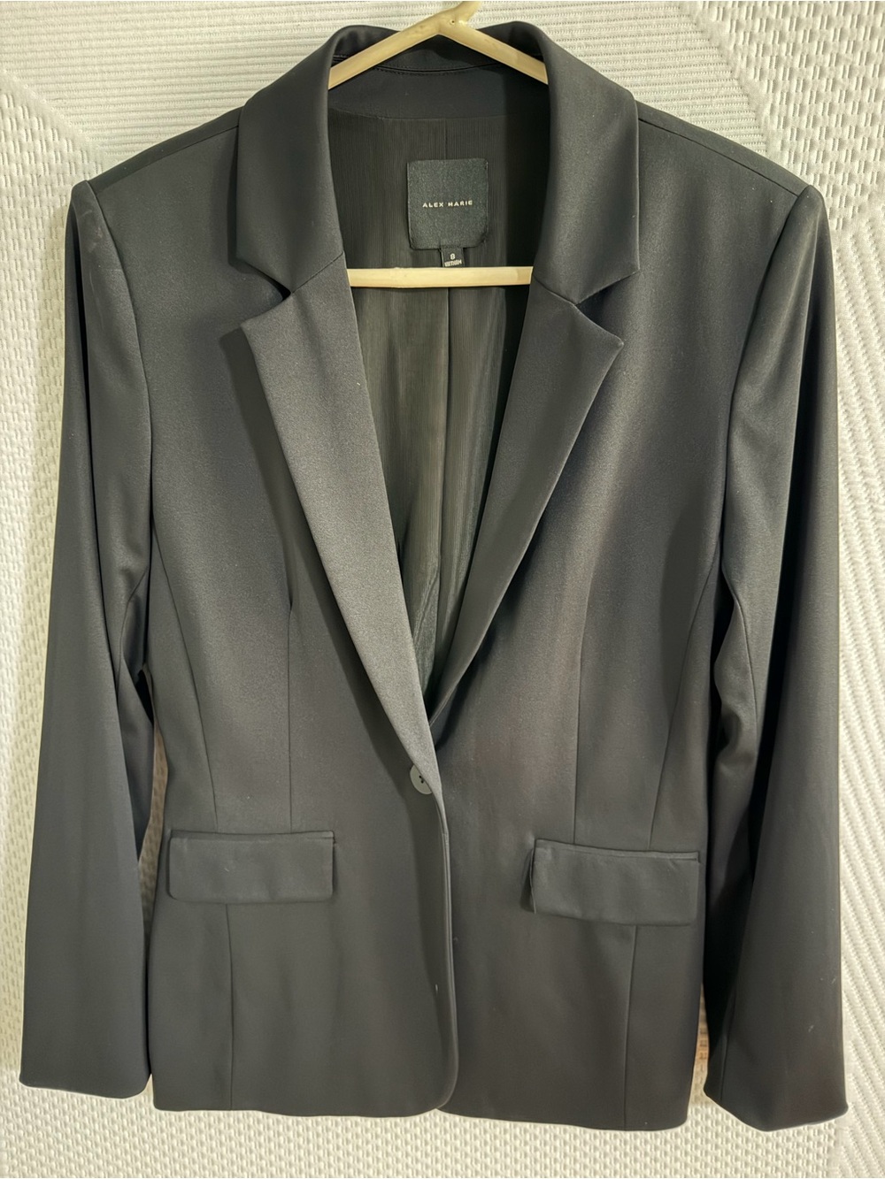 Alex Marie Black Single-Button Women's Blazer